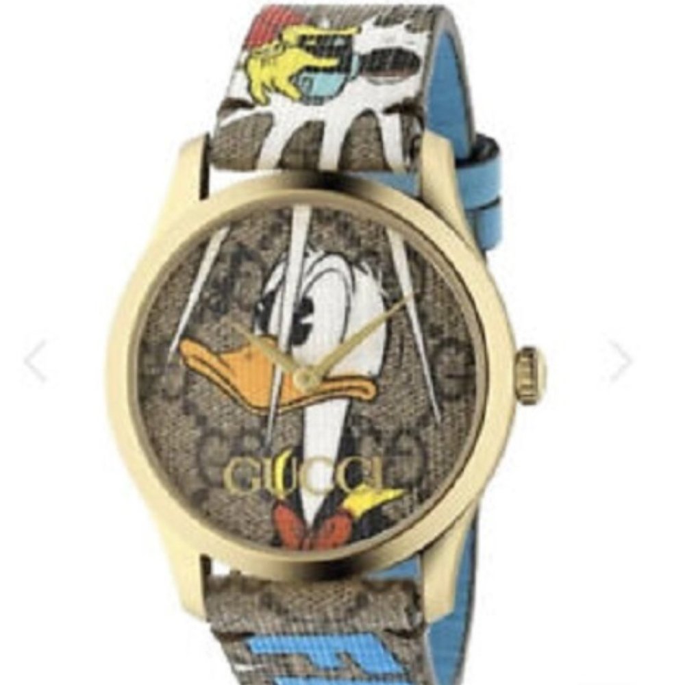 Gucci NEW "Limited Edition" G-Timeless Walt Disney Donald Duck Unisex 38mm Watch